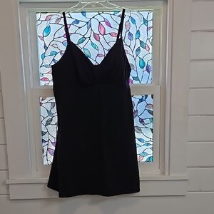 Lands' End Black One Piece Swimwear